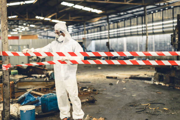 Professional Biohazard technician working in Hyde Park, MA